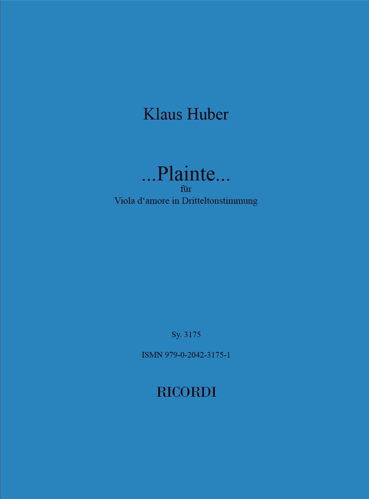 ...Plainte...für Luigi Nono
